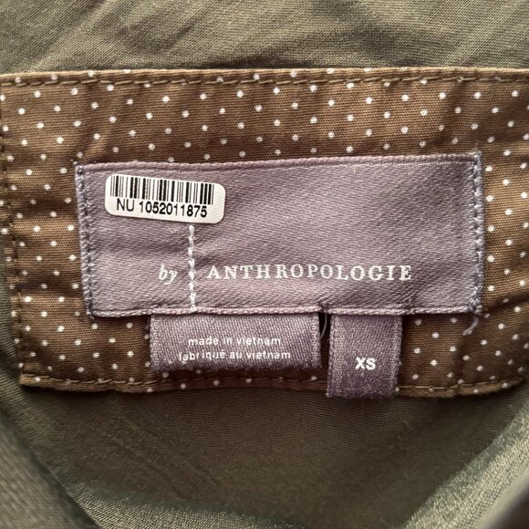 NWOT Anthropologie Elyse Cowl Neck Slip Dress in Moss Green, Size XS - Picture 7 of 8